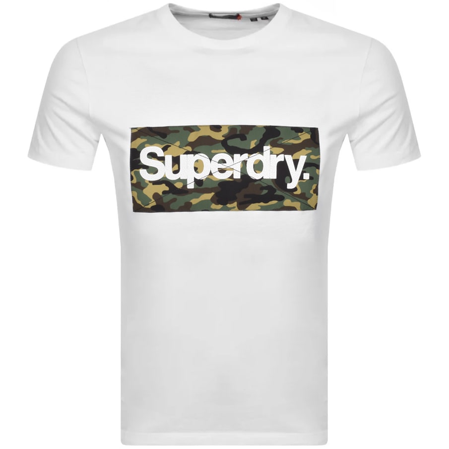 Alternative Image for ProductSuperdry Short Sleeved Camo T Shirt White1